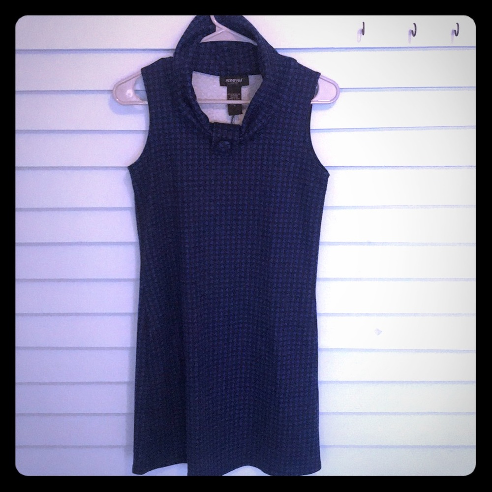 Alyn Page cowl neck sweater mini dress